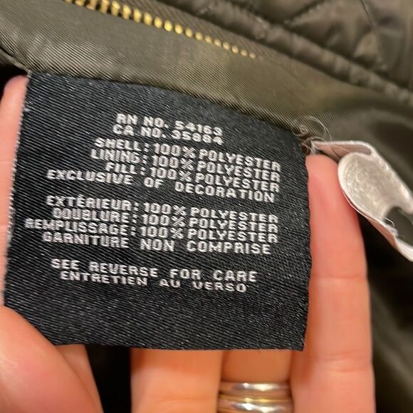 COLE Haan Signature quilted dark green woman’s long jacket - Picture 13 of 16